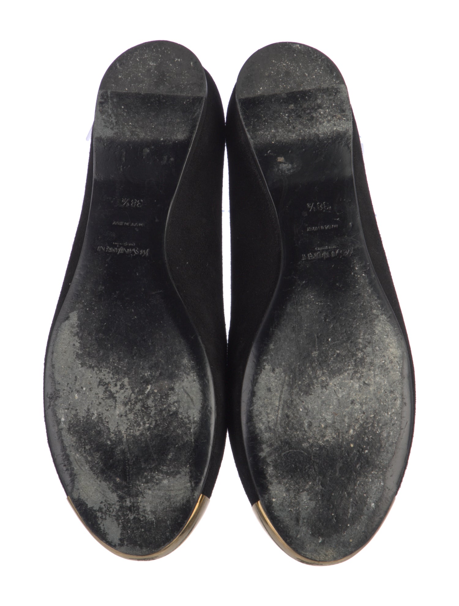 Yves Saint Laurent Rive Gauche Suede Flats
